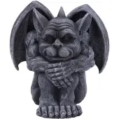 Nemesis Now Beeld/figuur Quasi Waterspuwer Grijs - 12,5cm