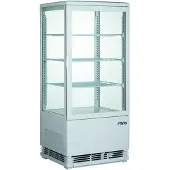 Saro Mini-koelvitrine model SC 80 wit, 42,8(B)x38,6(D)x96(H)cm, 230V/180W