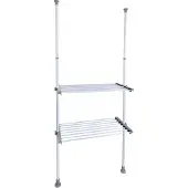 Wenko Herkules Twin Telescopisch Garderobesysteem Wit - 73-120 x 165-300 cm