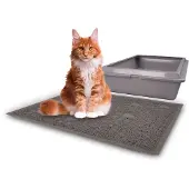 Flamingo Kattenbakmat - Grijs - Kat krabpaal - Flamingo - Grijs - Kunststof - 560548 - Kattenbak Kopen - Flamingo - Kunststof - 560548