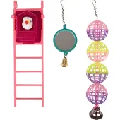 Flamingo Park.speelg. spiegel - bal - ladder Flamingo