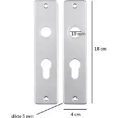 Starx Deurbeslag | Cilinderschild | (Aluminium)