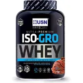 USN Iso-Gro Whey (2000g) Dutch Chocolate - Eiwitten - Eiwit Mix