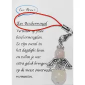 Een Wens Kleine Halfedelstenen Beschermengel Rozenkwarts