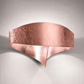 Selene LED-wandlamp SCUDO, koper, Hal, metaal, Modern, LED wandlamp