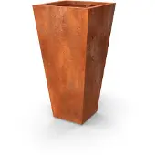 Geroba Vaso vaasvormige plantenbakken Cortenstaal 500 x 500 x 600 mm