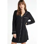 Dreamcovers jersey nachthemd zwart female | Maat: 48/50