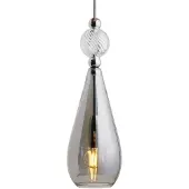 Ebb & Flow Smykke Hanglamp Shiny Silver | Smokey Grey | Crystal Swirl E14 IP20