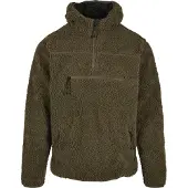 Brandit Fleece jas 'Teddyfleece Worker' olijfgroen