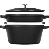 Demeyere - Gietijzer - Braadpan 26cm + grillpan