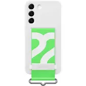 Samsung Galaxy S22 Siliconen Back Cover met Band Wit