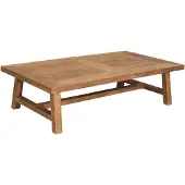 DTP Home Coffee table Monastery rectangular,35x130x70 cm, 4 cm top with envelope, recycled teakwood