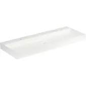 Ben Modena wastafel mineraalmarmer 120x45x9 cm 2 kraangaten glans wit