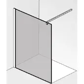 Saqu Modulo inloopdouche incl. antikalk 120x210cm semi-gesatineerd glas/mat wit