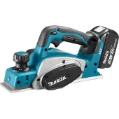 Makita DKP180RTJ 18V Li-Ion Accu Schaafmachine Set (2x 5.0Ah Accu) In Mbox - 82mm - 2mm