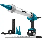 Makita DCG180RTX 18V Li-Ion Accu Lijm- En Kitspuit Set (1x 5.0Ah Accu) Incl. Kokerhouder- En Worsthouder In Koffer