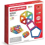 Magformers Basic Set- bouwset 62 stuks- magnetisch speelgoed- speelgoed 3,4,5,6,7 jaar jongens en meisjes– Montessori speelgoed- educatief speelgoed- constructie speelgoed