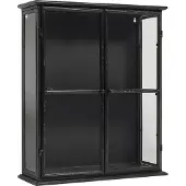 Nordal Downtown ijzeren wandkast - zwart 50x20x60cm