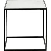 Nordal Cube bijzettafel - wit marmer S