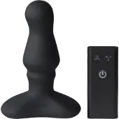 Nexus - Bolster Vibrerende en Opblaasbare Prostaat Plug - diameter 46 mm - Zwart