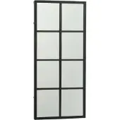Dulaire Grote Wandspiegel Zwart Modern 45x100 cm