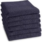 DDDDD Keukendoek Logo 50x55cm blauw 6st blauw Katoen Thee- en keukendoek