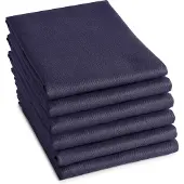 DDDDD - 6x Theedoek Logo - 60x65 cm - Blauw - Set van 6 stuks