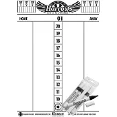 Harrows Dry Whipe Score Sheet + Markers Harrows