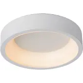 Lucide TALOWE LED - Plafonnière (Plafondlamp) - Ø 30 cm - LED Dimbaar - 1x20W 3000K - Wit