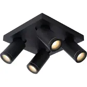 Lucide Taylor plafondlamp 4 spots 5W zwart