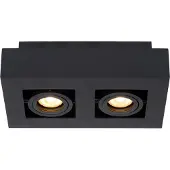 Lucide Xirax Plafondspot Black | 2x5W 2200K|3000K