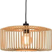 Good&Mojo Bromo hanglamp van bamboe Ø 40 cm Bromo, dimbaar, hout licht, Woon-/ Eetkamer, Bamboe, Design, hanglamp