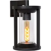 Lucide CADIX - Wandlamp Binnen/Buiten - 1xE27 - IP65 - Zwart
