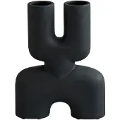 101 Copenhagen Cobra Double Mini vaas 22x28 cm Zwart