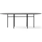 Menu Snaregade tafel ovaal zwart