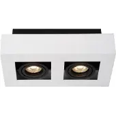 Lucide Xirax Plafondspot White | 2x5W 2200K|3000K