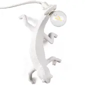 Seletti Kameleon Lamp Going Down Wandlamp USB Chameleon, wit / opaal, Woon-/ Eetkamer, Kunststof, Design, Wandlamp design