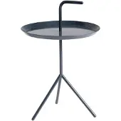 HAY Bijzettafel DLM Deep Blue High Gloss Ø38 x H56 cm