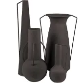 Pols Potten Vases Roman Vases 4 Pcs - Vazen Metaal Black - 300-205-008