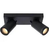 Lucide Taylor Plafondspot Black | 2x5W 2200K|3000K