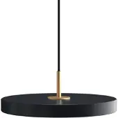 UMAGE Hanglamp Asteria mini, dimbaar, alu / grijs / zink, Woon-/ Eetkamer, Aluminium, Design