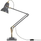 Anglepoise Original 1227 Brass Bureau Lamp Elephant Grey