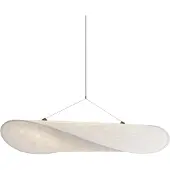 New Works Design hanglamp Tense, dimbaar, wit / opaal, Keuken, Kunststof, Design, hanglamp