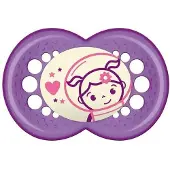 Mam Baby Dummy Original Night 16+ Silicone Pink