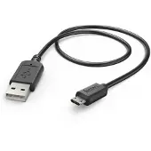 Hama Laad/Synchro kabel micro USB reversible 1.4m zwart