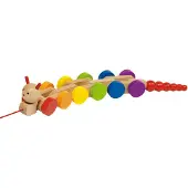 Goki Trekpop Nila - L39 cm - Voor kinderen vanaf 12 maanden - Roze en multicolor