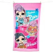 WAYS TOYS L.o.l. Surprise Strandlaken Run The World 70 X 140 Cm Katoen Roze