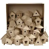 Creativ Company Vogelhuisjes Papier-maché, 60st.