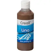 Creall lino blockprintverf bruin, 250ml