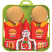 Ecoiffier Eten speelgoedset Ecoiffier Hamburger Tray